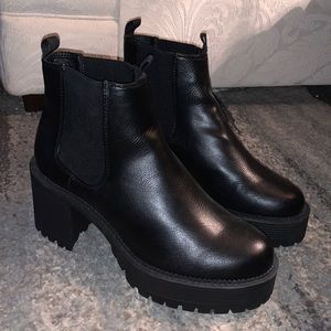 Nasty gal, size 9, platform booties, never worn